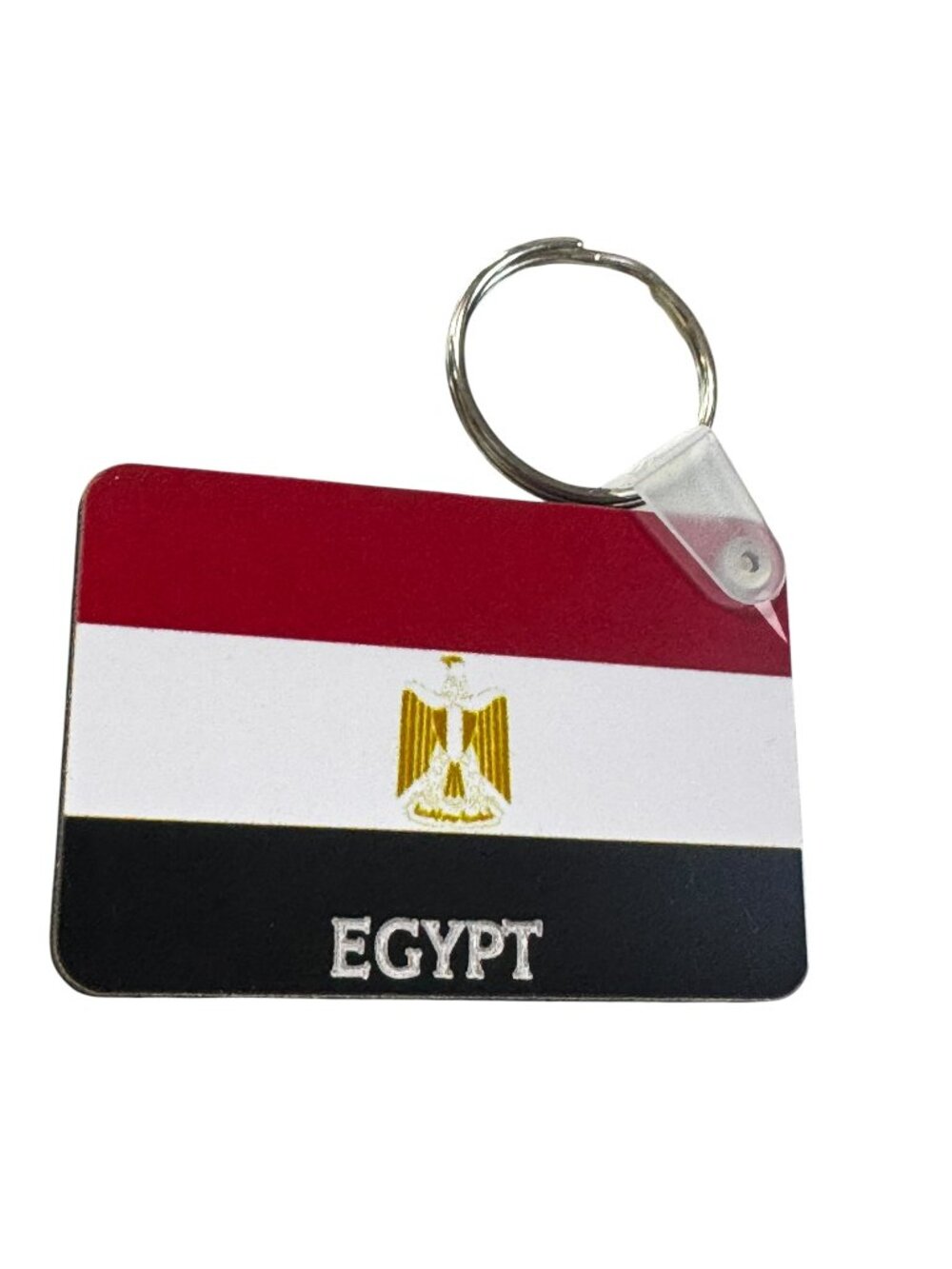 Egypt Flag Keychain, Rectangular  Key Ring Souvenir
